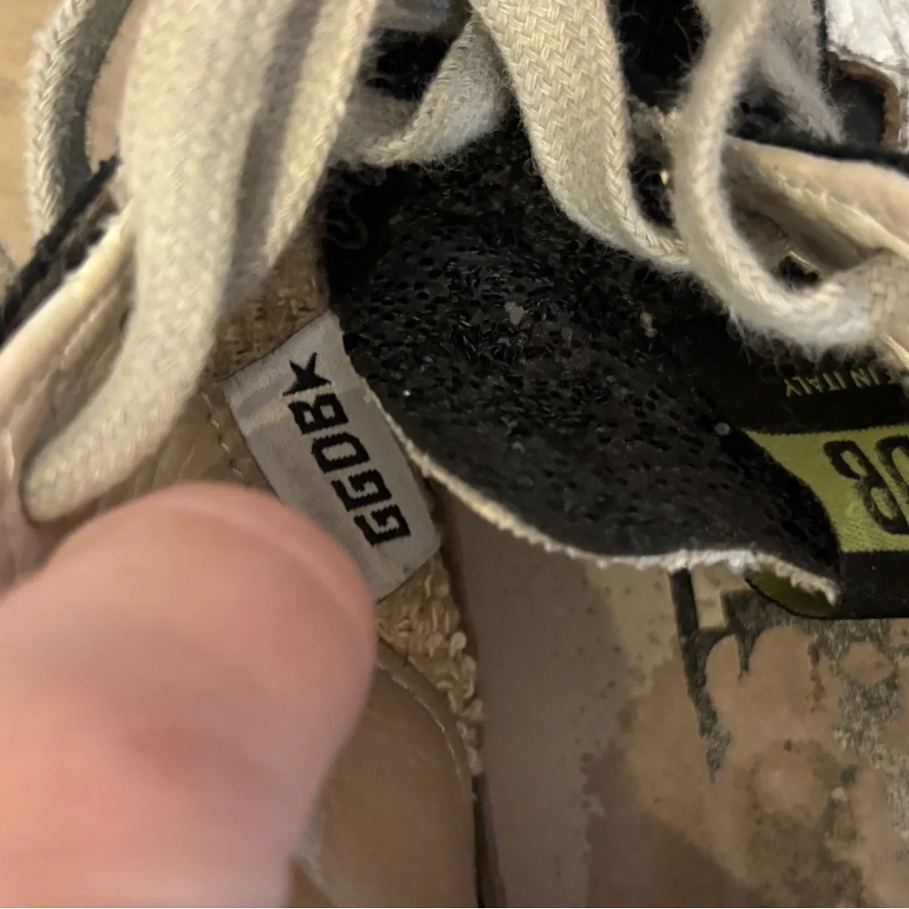 Golden Goose Black and Gold Sneakers - Picture 8 of 8